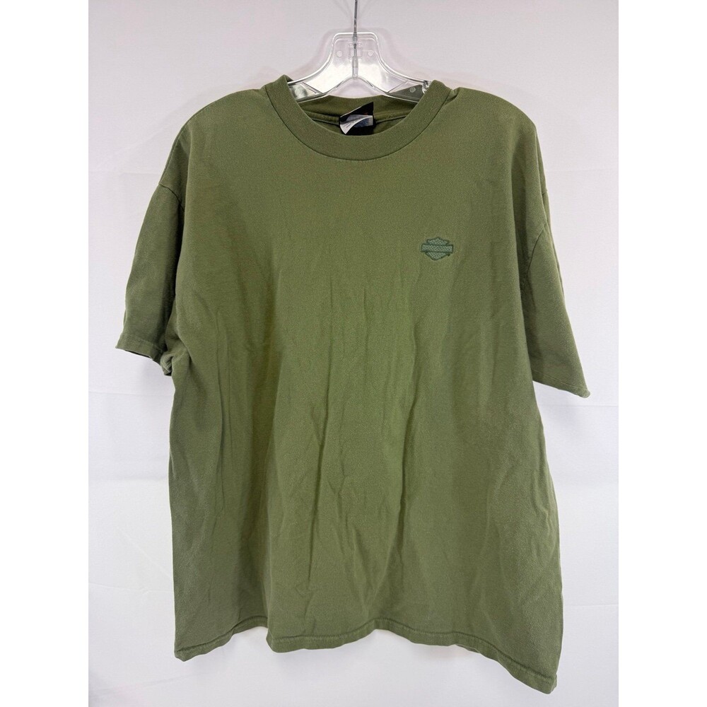 Vintage Harley Davidson Men’s T-shirt Green XL